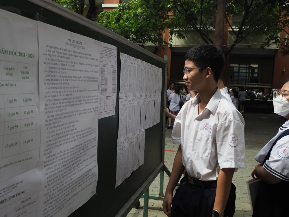 Thí sinh tham gia kỳ thi tuyển sinh lớp 10 công lập năm học 2024-2025 tại TPHCM THCS Lê Văn Tám.5.JPG