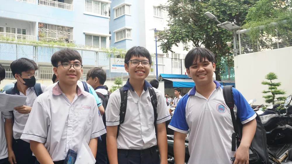 Hầu hết các em đều mang tâm lý thoải mái khi bước vào kỳ thi DSC05547.JPG