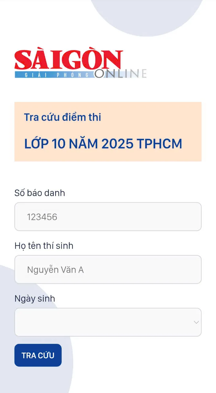 Giao diện màn hình tra cứu điểm thi z6731438803007_58021ce4587ce4cd0862fd56af2aa736.jpg
