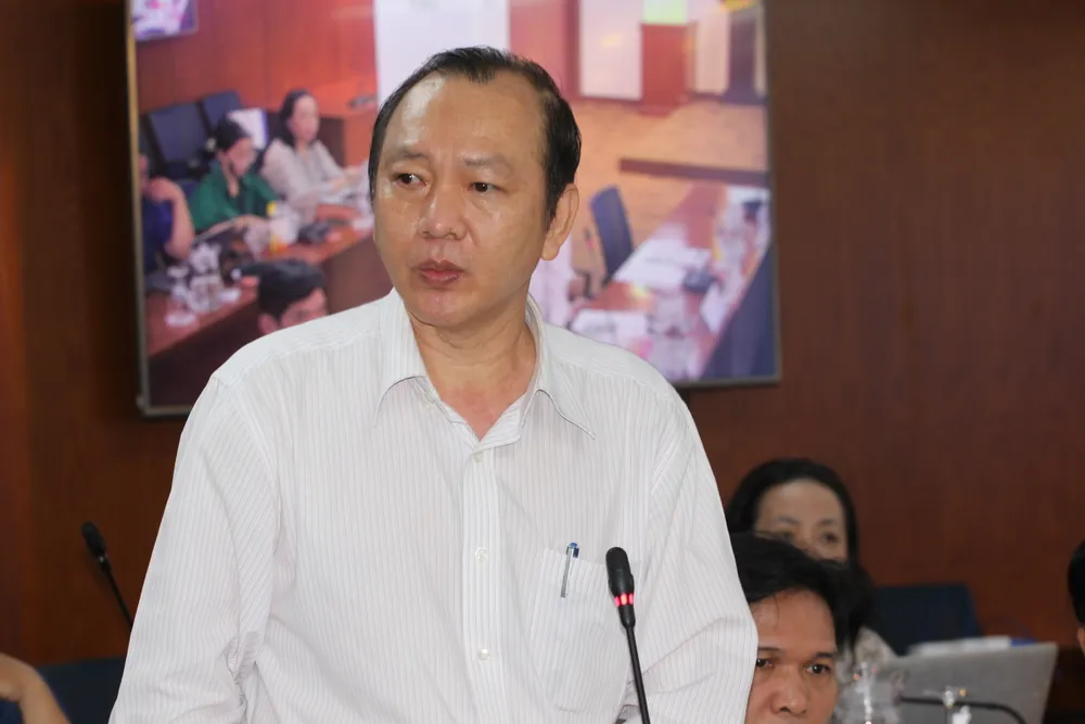 Trưởng Phòng Quản lý sự kiện, Sở VH-TT TPHCM Bùi Xuân Đức thông tin tại họp báo