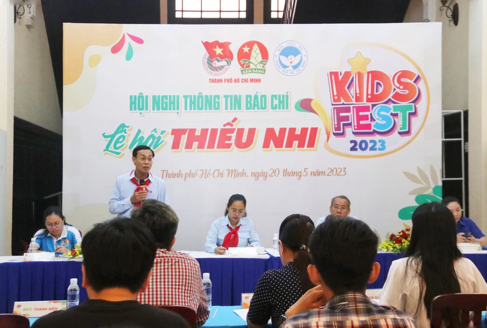 Họp báo về Lễ hội Thiếu nhi (Kids Fest) năm 2023. Ảnh: CTV 