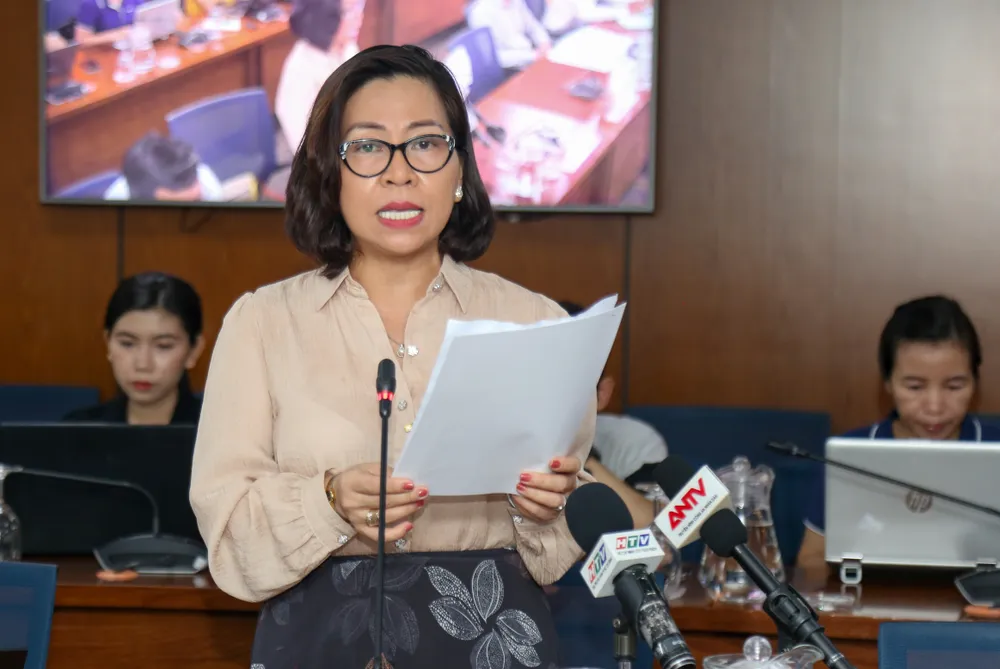 Phó Chánh Văn phòng Sở VH-TT TPHCM Nguyễn Mỹ Hạnh thông tin. Ảnh: THẢO LÊ Phó Chánh Văn phòng Sở VH-TT TPHCM Nguyễn Mỹ Hạnh thông tin. Ảnh: THẢO LÊ