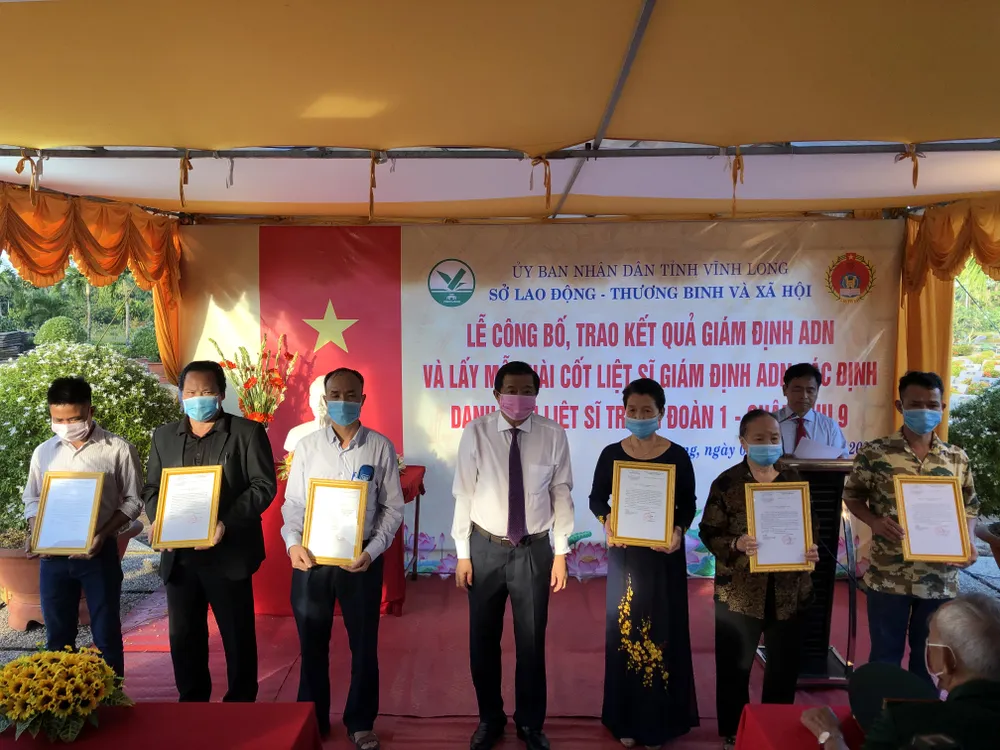 Vĩnh Long công bố danh tính 6 bộ hài cốt liệt sĩ ảnh 2