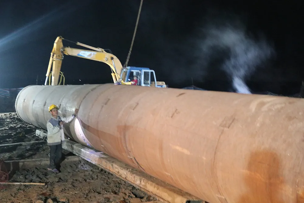 Ống vách có chiều dài khoảng 35m