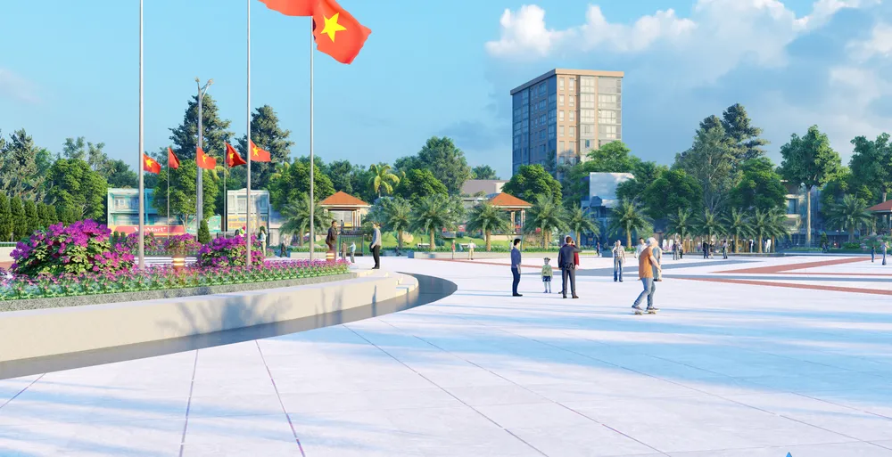 Phối cảnh Quảng trường TP Sa Đéc Phối cảnh Quảng trường TP Sa Đéc
