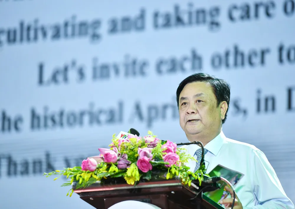 Bộ trưởng Bộ NN-PTNT Lê Minh Hoan phát biểu tại lễ khai mạc Bộ trưởng Bộ NN-PTNT Lê Minh Hoan phát biểu tại lễ khai mạc