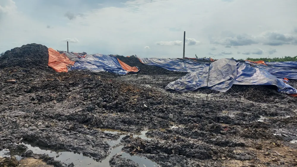The waste discharge company does not have a leachate collection system. Photo: CACC 20250527_144546.jpg