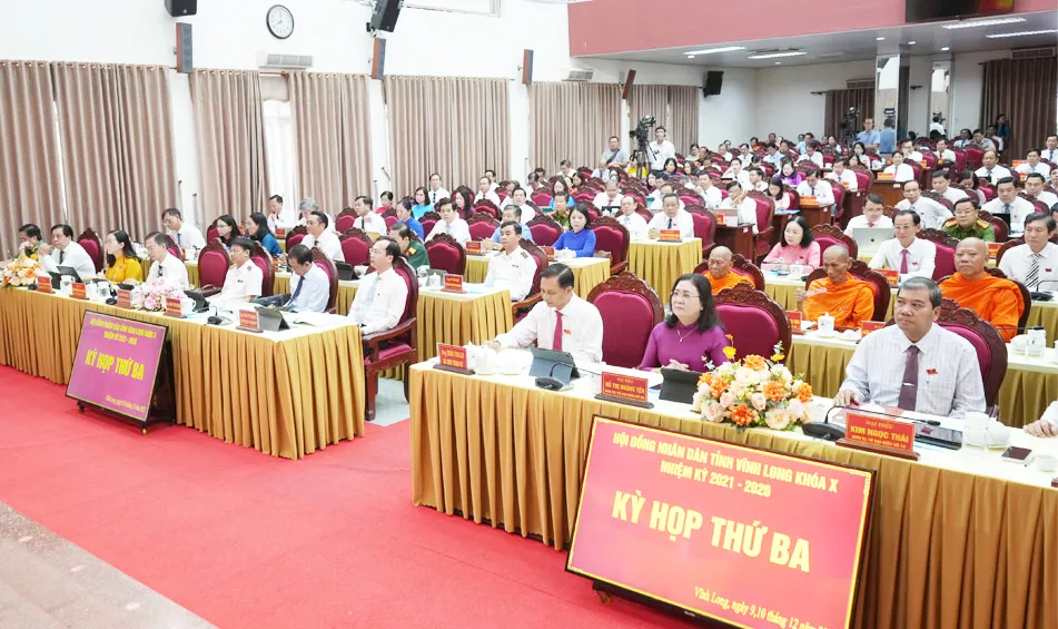 ບັນດາຜູ້ແທນເຂົ້າຮ່ວມກອງປະຊຸມ. ພາບ: ຮນ HDND VL.jpg