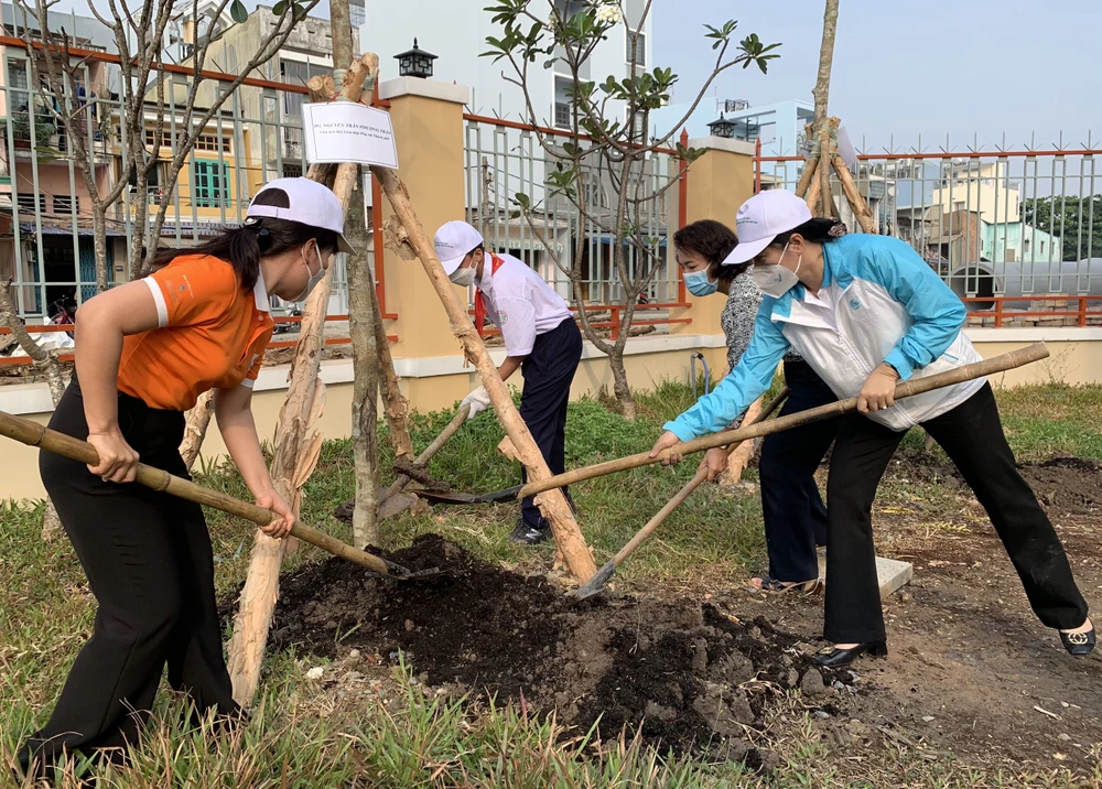 Phát động mỗi gia đình hội viên phụ nữ trồng một cây xanh ảnh 3 Phát động mỗi gia đình hội viên phụ nữ trồng một cây xanh ảnh 3