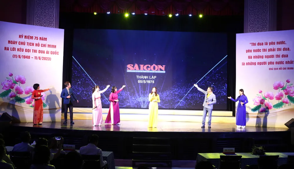 Một tiết mục tham gia hội thi ngày 23-5 Một tiết mục tham gia hội thi ngày 23-5