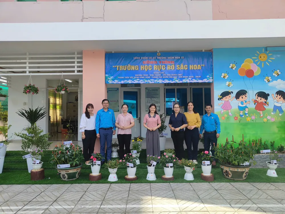 Cây xanh được trồng tại Trường Mầm non 12 Hinh BT 3.jpg