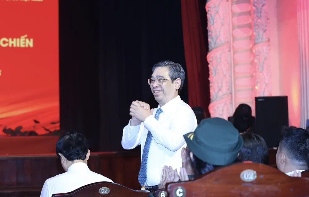 Phó Bí thư Thành ủy, Chủ tịch Ủy ban MTTQ Việt Nam TPHCM Nguyễn Phước Lộc tham dự lễ kỷ niệm. Ảnh: DŨNG PHƯƠNG Hinh 9.jpg