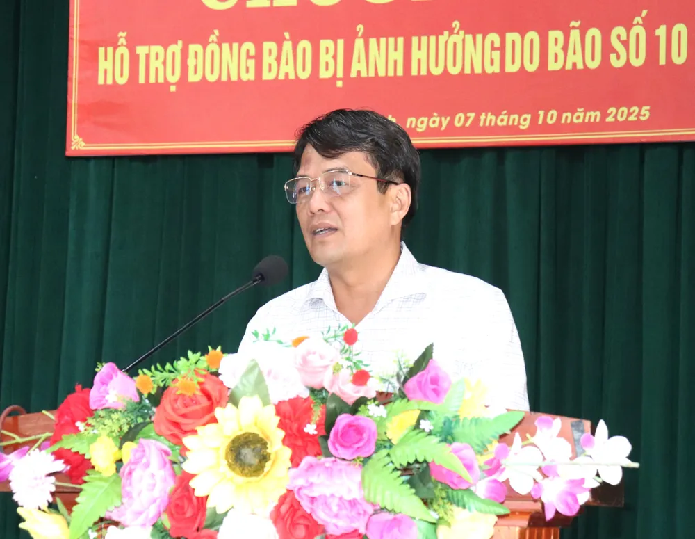 Đồng chí Bùi Thanh Nhân phát biểu tại buổi trao hỗ trợ IMG_5265.JPG