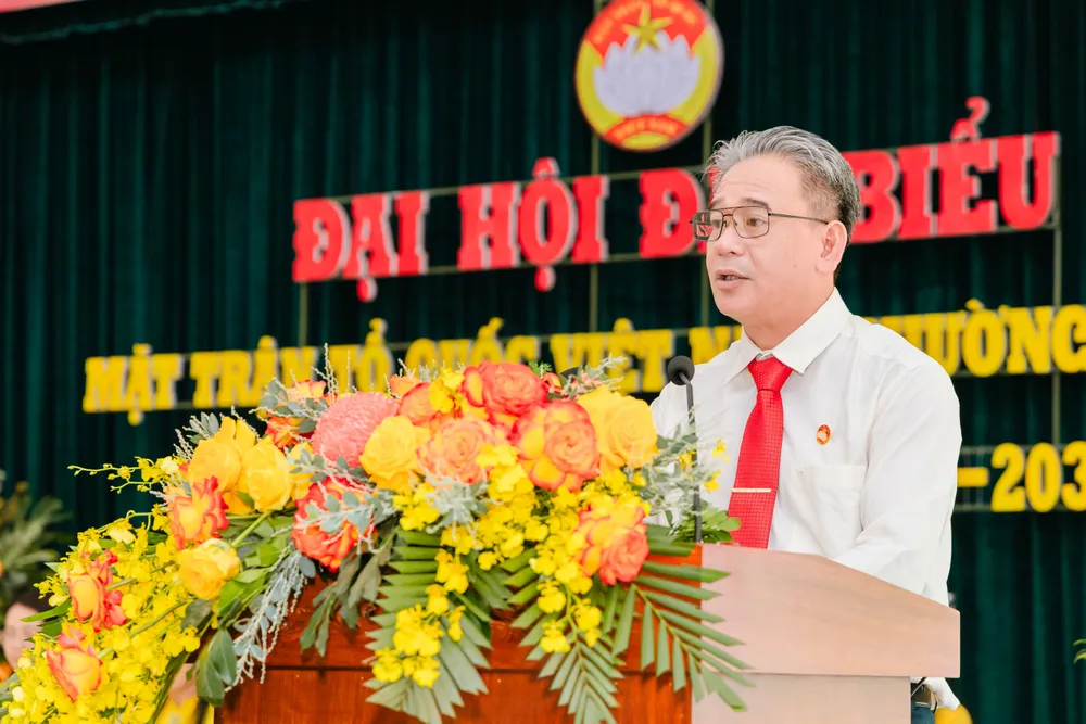 Bí thư Đảng ủy, Chủ tịch HĐND phường Bàn Cờ Nguyễn Thành Nam phát biểu tại đại hội Hinh 2 (1).jpg