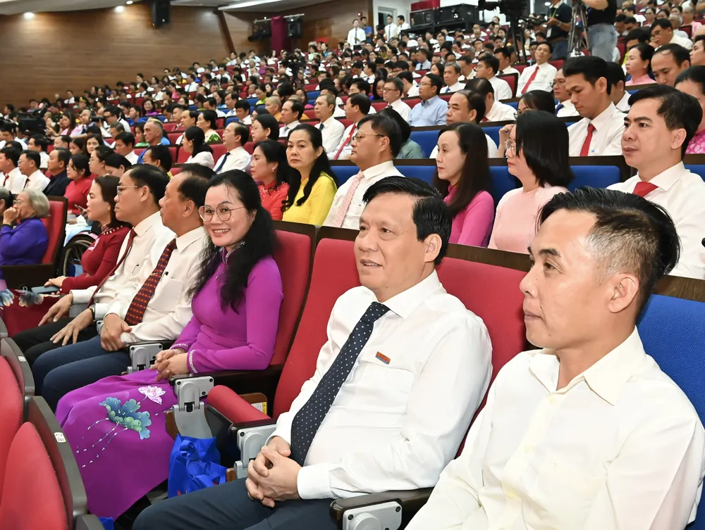 Các đại biểu tham dự đại hội. Ảnh VIỆT DŨNG vd2.jpg