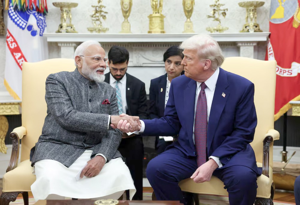 特朗普与印度总理莫迪在白宫会晤