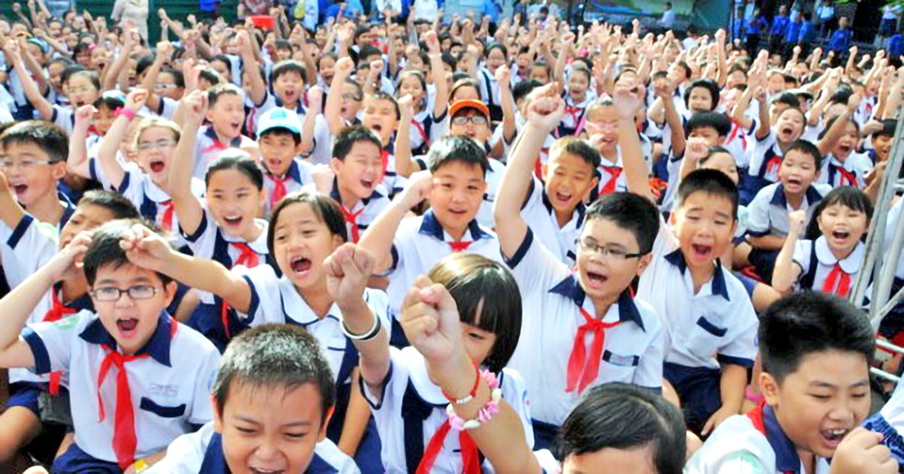 胡志明市是全国率先为学生免学费的地方。