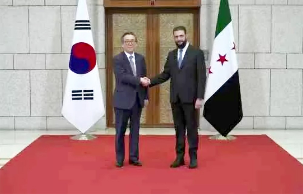 韩与叙利亚正式建立外交关系