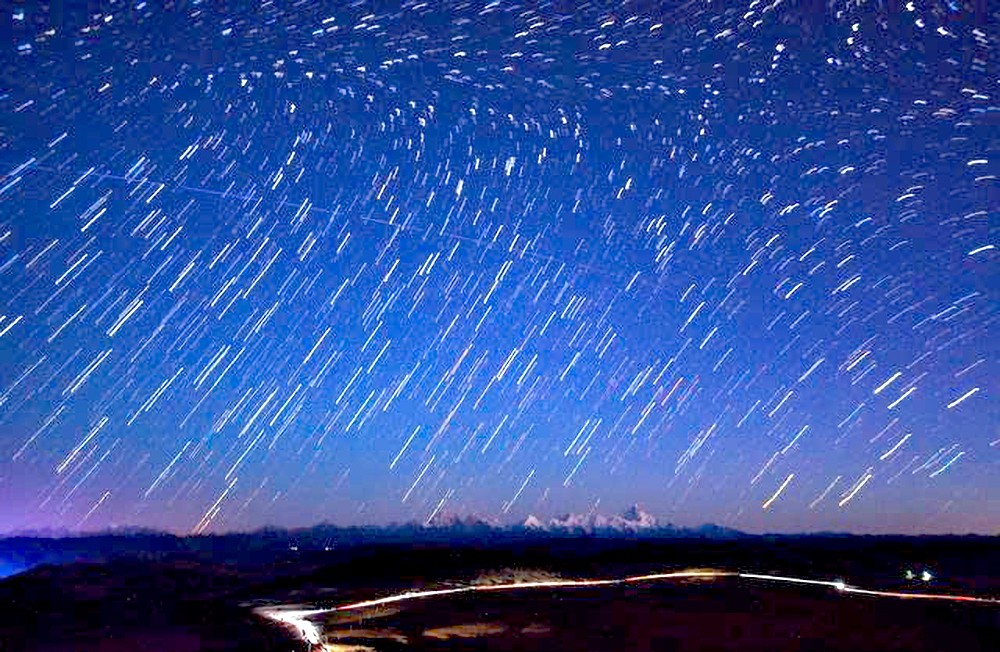 亚利桑那州大峡谷国家公园夜空的星星。