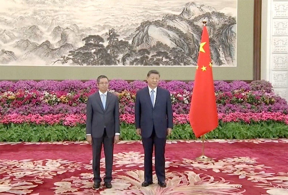 越南驻华大使范清平与中国国家主席习近平。 26-3.jpg