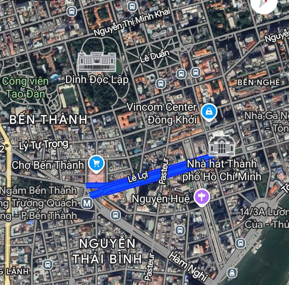 Khu vực đường Lê Lợi, phường Sài Gòn (TPHCM) đường Lê Lợi.jpg