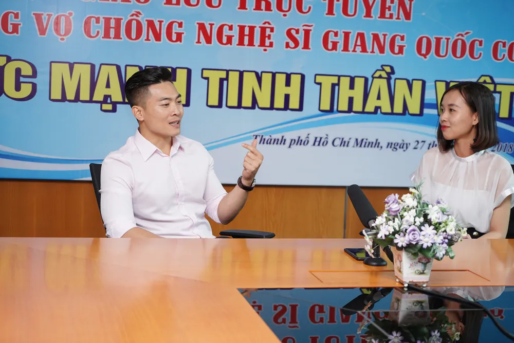 Giao lưu trực tuyến với nghệ sĩ Giang Quốc Cơ và người bạn đời MC Hồng Phượng ảnh 82