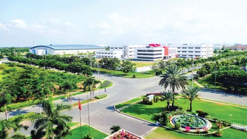 Một góc KCN Long Hậu.