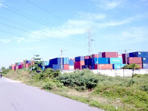 Khu vực tranh chấp giữa 2 công ty Hàng Hải và Vĩnh Lộc kéo dài hàng chục năm trời. Ảnh MINH TUẤN