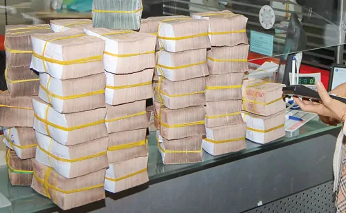 Dòng tiền "đóng băng" tại các NH phản ánh khả năng hấp thụ vốn và năng lực sản xuất nền kinh tế bị ảnh hưởng nghiêm trọng. Ảnh: LONG THANH