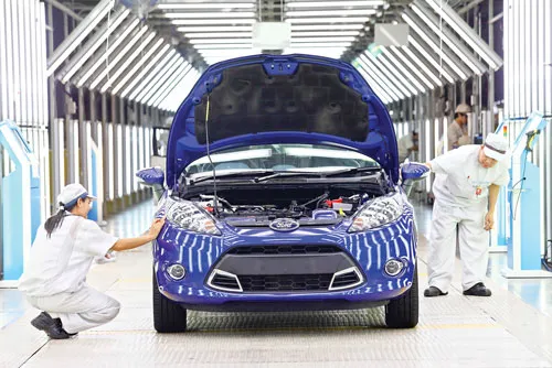 Sản xuất Ford Fiesta tại Rayong, Thái Lan.