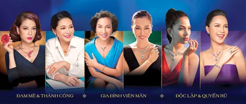 6 gương mặt đại sứ truyền thông của PNJ.