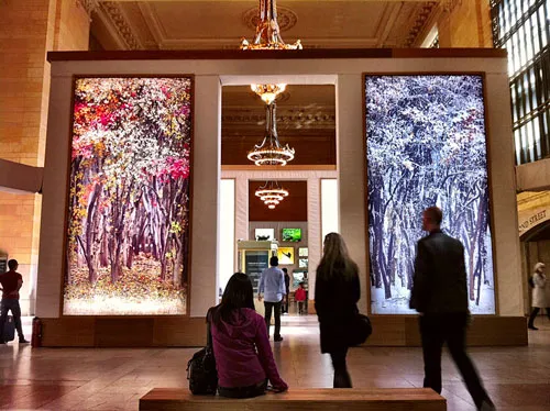 Một triển lãm ảnh của ông Yoo ở Nhà ga Trung tâm New York năm 2011.