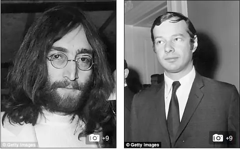 Brian Epstein, nhà quản lý ban nhạc The Beatles (phải). Ảnh: Daily Mail