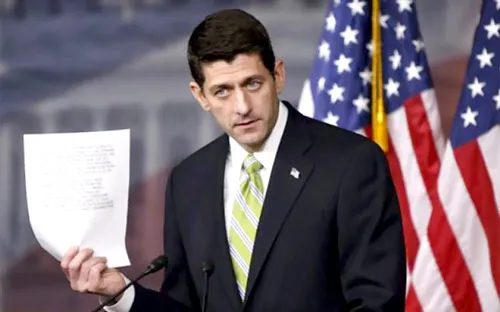 Chủ tịch Hạ viện Mỹ Paul Ryan trong cuộc họp báo ở Đồi Capitol ngày 19/11 - Ảnh: Reuters.