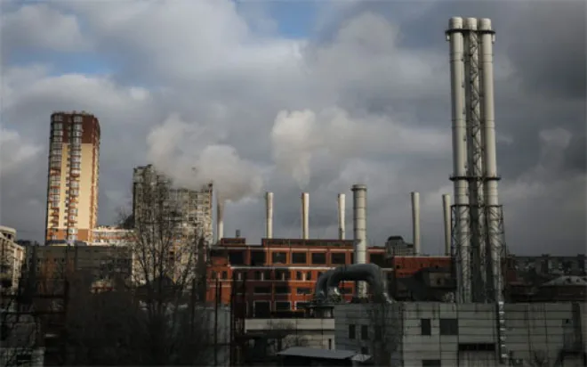 Một nhà máy cấp nhiệt ở Kiev, Ukraine ngày 25/11 - Ảnh: EPA/WP. Một nhà máy cấp nhiệt ở Kiev, Ukraine ngày 25/11 - Ảnh: EPA/WP.