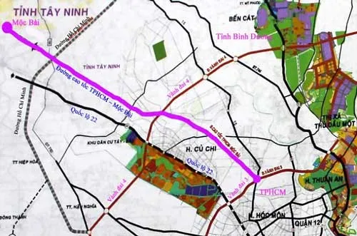 Hiện tại, tuyến đường Xuyên Á (Quốc lộ 22) là tuyến quốc lộ duy nhất nối TPHCM với cửa khẩu quốc tế Mộc Bài. Theo dự báo, nhu cầu vận tải trên tuyến Quốc lộ 22 đoạn TPHCM-Mộc Bài sẽ mãn tải vào năm 2016. Hiện tại, tuyến đường Xuyên Á (Quốc lộ 22) là tuyến quốc lộ duy nhất nối TPHCM với cửa khẩu quốc tế Mộc Bài. Theo dự báo, nhu cầu vận tải trên tuyến Quốc lộ 22 đoạn TPHCM-Mộc Bài sẽ mãn tải vào năm 2016.
