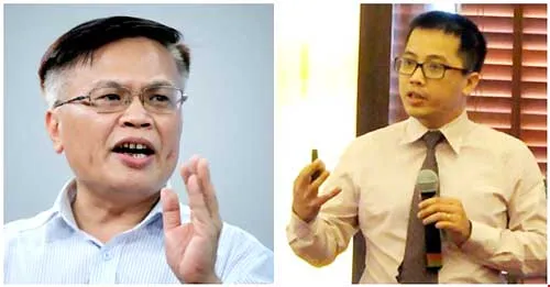 Ông Nguyễn Đình Cung (bên trái), ông Đậu Anh Tuấn (bên phải).