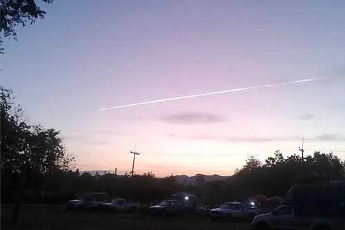 Người dân Thái Lan chụp được nhiều hình ảnh này vào gần sáng.