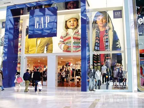 Nhãn hiệu quần áo Gap nổi tiếng của Hoa Kỳ có doanh thu cao ở thị trường Anh.
