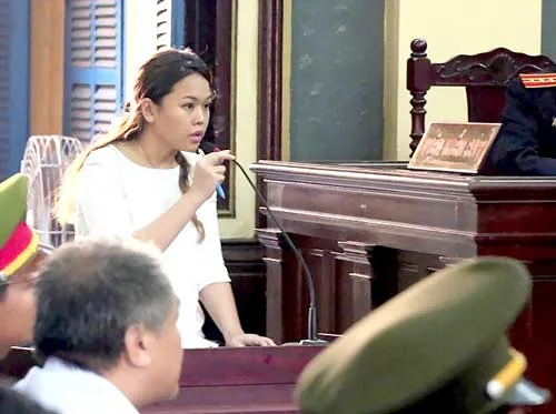 Bà Trần Thị Ngọc Bích tại phiên tòa.