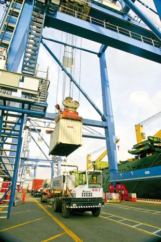 Cảng Cái Mép. Ảnh: LÃ ANH