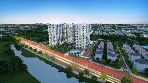 Đông đảo khách hàng tham gia lễ công bố chính sách bán hàng Flora Anh Đào. Dự án Flora Anh Đào đã hoàn tất phần móng và một số tiện ích cơ bản. Phối cảnh dự án về đêm.