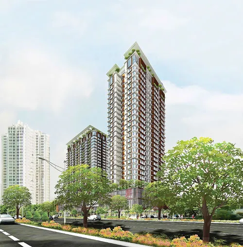 Phối cảnh tòa nhà Dragon City.