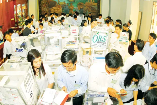 Quang cảnh IPO Vietcombank vào năm 2007. Ảnh: ANH THƯ