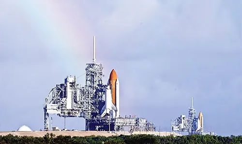 Khu phức hợp phóng phi thuyền 39A và 39B của NASA tại Trung tâm không gian Kennedy ở bang Florida, Hoa Kỳ. Khu phức hợp phóng phi thuyền 39A và 39B của NASA tại Trung tâm không gian Kennedy ở bang Florida, Hoa Kỳ.