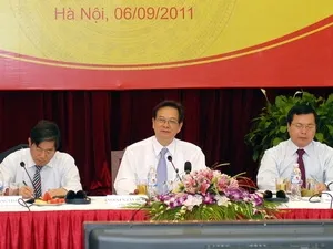 Thủ tướng Nguyễn Tấn Dũng phát biểu tại hội nghị. (Ảnh: TTXVN)