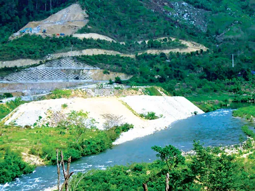 Công trình thủy điện Vĩnh Sơn 3 của CTCP Thủy điện Vĩnh Sơn - Sông Hinh. Ảnh: V.H.M.