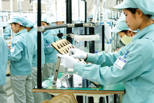 Dây chuyền sản xuất của Công ty Panasonic Việt Nam.