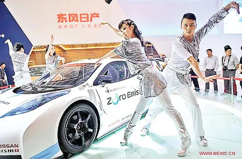 Một triễn lãm ô tô ở Trung Quốc, nhà sản xuất ô tô lớn nhất thế giới.