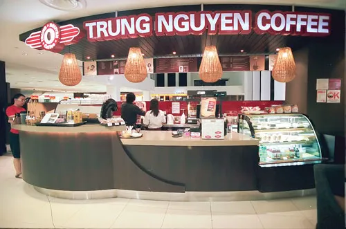Thương hiệu cà phê Trung Nguyên đang được khẳng định trên thị trường.
